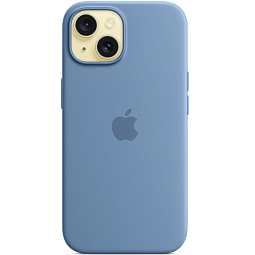 Чехол-накладка iPhone 15 Silicone Case with MagSafe - Winter Blue (MT0Y3) - фото 3