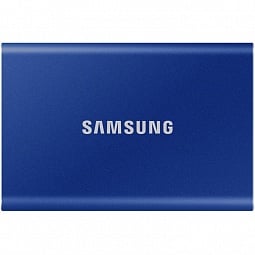 500 ГБ Внешний SSD Samsung T7, USB 3.2 Gen 2 Type-C, синий - фото 1