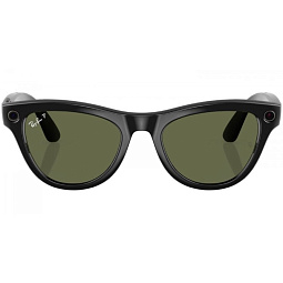 Умные очки Ray Ban Meta Skyler Shiny Black Polarized G15 Green, 150 - 52 Size - фото 1