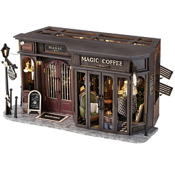 Румбокс  с подсветкой и куполом от пыли "Волшебное кафе" - фото 1