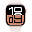 Apple Watch Series 10 46mm GPS Aluminum Case with Sport Band S/M, Rose Gold/Light Blush (MWX23LW/A) - фото 5