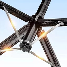 Штатив - монопод для селфи с дополнительным светом C12 AI Tracking 1.8m, черный - фото 12