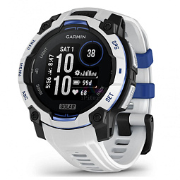 Умные часы Garmin INSTINCT 3 Solar 45mm Whitestone with Whitestone/Bolt Blue Band (010-02934-03) - фото 1
