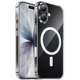 Чехол-накладка Hoco AS4 для iPhone 17 силиконовая прозрачная с MagSafe - фото 1