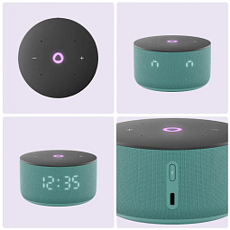 Умная колонка Яндекс Станция Мини 3 с Алисой на YaGPT, Бирюзовая, 12 Вт - фото 2