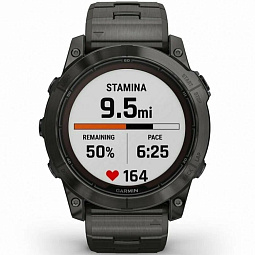 Умные часы Garmin FENIX 7X PRO Sapphire Solar Edition титановый угольно-серый корпус с титановым браслетом (010-02778-30) - фото 7