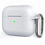 Чехол силиконовый для AirPods Pro 2 белый с карабином - фото 5