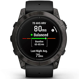Умные часы Garmin EPIX PRO (Gen 2) Sapphire Edition 51 мм, титановый угольно-серый с черным силиконовым ремешоком (010-02804-01) - фото 5