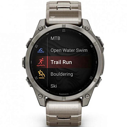 Умные часы Garmin FENIX 8 47mm Amoled Sapphire Titanium Graphite (010-02904-40) - фото 5