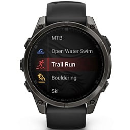 Умные часы Garmin Fenix 8 47 mm AMOLED Slate Gray with Black Silicone Band, серый (010-02904-00) - фото 6