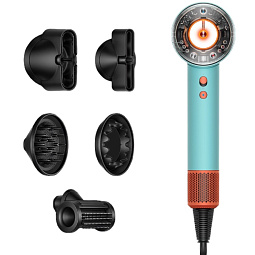 Фен Dyson Supersonic HD16 Ceramic Patina/Topaz (Бирюзовый/Оранжевый) - фото 2