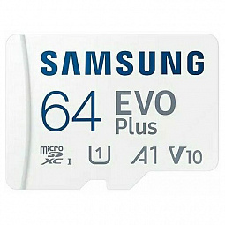 Карта памяти Samsung microSDXC EVO+ 64GB 130 Mb/s - фото 1