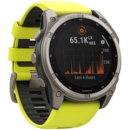 Умные часы Garmin Fenix 8 51mm Solar Sapphire Titanium with Yellow Graphite Silicone (010-02907-20) - фото 3