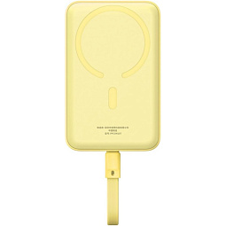 Внешний аккумулятор Baseus Magnetic Mini Wireless Fast Charge Type-C Edition 10000mAh 30W, (P1002210BY23-00), желтый - фото 3