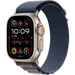 Apple Watch Ultra 2 GPS + Cellular 49mm Alpine Loop M, Blue (MREP3LW/A) - фото 1