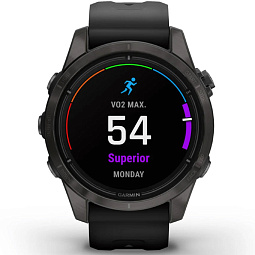 Умные часы Garmin EPIX PRO (Gen 2) Sapphire Edition 42 мм, титановый угольно-серый с черным ремешком (010-02802-15) - фото 7