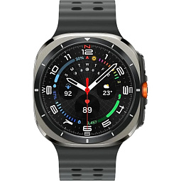 Умные часы Samsung Galaxy Watch Ultra 2025 47mm LTE Titanium Silver Gray Band, черный/серый - фото 2