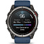 Умные часы Garmin Quatix 8 51mm AMOLED Sapphire, титановые с синим ремешком, (010-02905-91) - фото 12