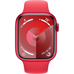 Apple Watch Series 9 GPS + Cellular 41mm Aluminum Case with Sport Band S/M, (PRODUCT)RED (Красный), MRY63 - фото 2