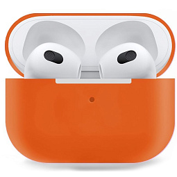 Чехол для AirPods 3 силиконовый Оранжевый - фото 1