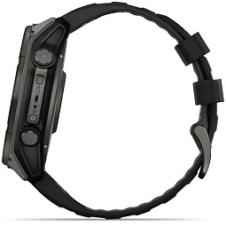 Умные часы Garmin FENIX 8 51mm Solar Sapphire Carbon Gray DLC Titanium with Black Silicone (010-02907-70) - фото 12