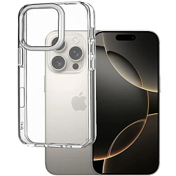 Чехол силиконовый для iPhone 16 Pro прозрачный - фото 1