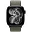Apple Watch Series 11 42mm GPS Aluminum Case with Sport Loop, Jet Black/Forest, MEW04LW/A - фото 5