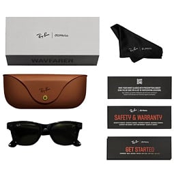 Умные очки Ray-Ban Meta Wayfarer (Gen 2) Matte Black Polar Gradient Graphite, 155 - 53 Size (L) - фото 5