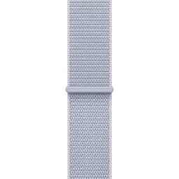 Apple Watch Series 10 42mm GPS + Cellular Aluminum Case with Sport Loop, Silver/Blue Cloud (MWX53) - фото 3