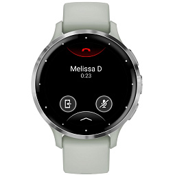 Умные часы Garmin VENU 3S, серо-зеленый с серебристым безелем (010-02785-01) - фото 3
