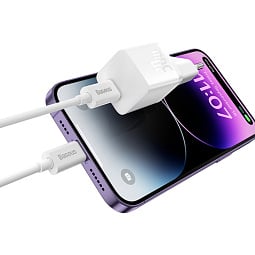 Зарядное устройство Baseus GaN5 Fast Charger Mini 1C 30W EU (CCGN070502), белый - фото 6