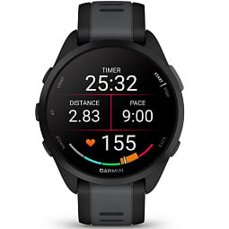 Умные часы Garmin Forerunner 165, черный с серым ремешком (010-02863-20) - фото 2