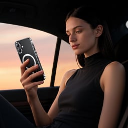 Чехол-накладка Hoco AS4 для iPhone 17 силиконовая прозрачная с MagSafe - фото 8