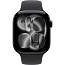 Apple Watch Series 11 46mm GPS Aluminum Case with Sport Band S/M, Jet Black/Black, MEUW4 - фото 5