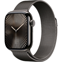 Apple Watch Series 10 46mm Titanium Case with Milanese Loop S/M, Slate (MC7R4) - фото 1