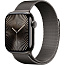 Apple Watch Series 10 46mm Titanium Case with Milanese Loop S/M, Slate (MC7R4) - фото 4