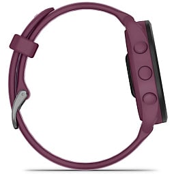 Умные часы Garmin Forerunner 165 Music, лиловый c малиновым ремешком (010-02863-33) - фото 6