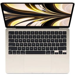 13.6" Ноутбук Apple MacBook Air 2022 (MLY13) 2560x1664, Apple M2, SSD 256 ГБ, Apple graphics 8-core, сияющая звезда (Starlight) J/A - фото 2