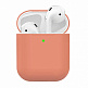 Чехол для AirPods силиконовый Персиковый