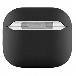 Чехол для AirPods 3 силиконовый ультра-тонкий Black - фото 3
