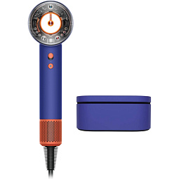 Фен Dyson Supersonic HD16 Vinca Blue/Topaz (Синий/Оранжевый) с кейсом - фото 4