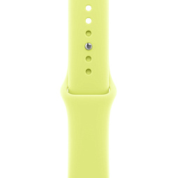 Apple Watch SE 3 2025 44mm Aluminium Case with Sport Band, Starlight/Neon Yellow - фото 3