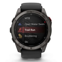 Умные часы Garmin Fenix 8 Pro 51mm AMOLED Sapphire Carbon Gray DLC Titanium with Black/Pebble Gray Silicone Band (010-03199-00) - фото 2