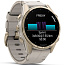 Умные часы Garmin FENIX 8 43mm Amoled Sapphire Soft Gold with Fog Gray Leather Band (010-02903-40) - фото 16