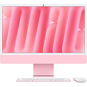 Фото - Apple iMac 24" Retina 4,5K, M4 (10C CPU, 10C GPU, 2024), 16 ГБ, 256 ГБ SSD, розовый (MWV43)