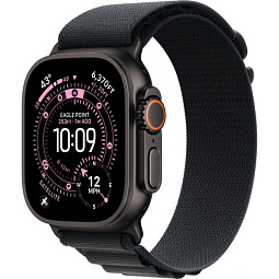 Apple Watch Ultra 3 (2025) 49mm Black Titanium Case with Black Alpine Loop M, MF0V4 - фото 1