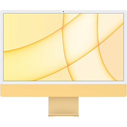 Apple iMac 24", (MGPF3) Retina 4,5K, M1 (8C CPU, 8C GPU), 8 ГБ, 256 ГБ SSD, жёлтый - фото 1