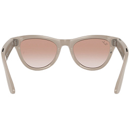 Умные очки Ray-Ban Meta Skyler Shiny Chalky Gray Cinnamon Pink, 150 - 52 Size - фото 4
