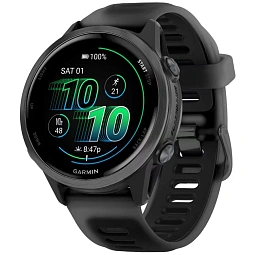 Умные часы Garmin Forerunner 570 42mm Slate Grey Aluminium with Translucent Black/Black Band (010-02970-40) - фото 1