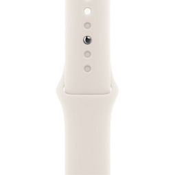 Apple Watch SE 2024 GPS 40mm Aluminium Case with Sport Band S/M, Starlight (Сияющая звезда), MXEF3 - фото 3